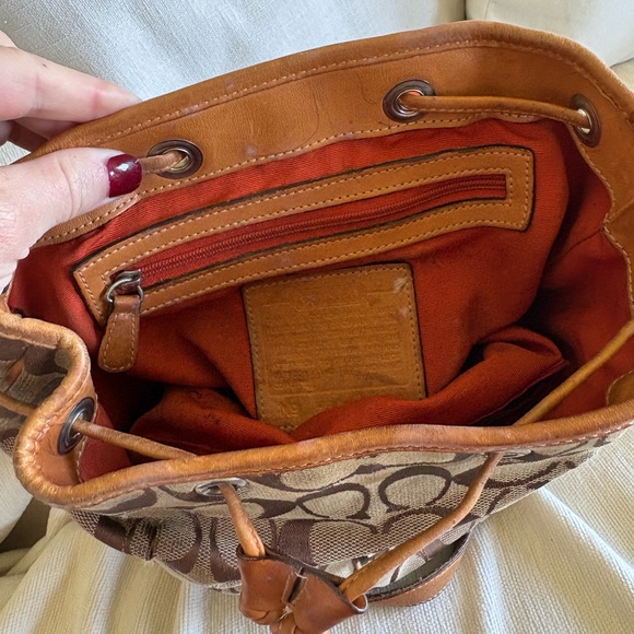 Coach Signature Patterned Backpack - Picture 4 of 5